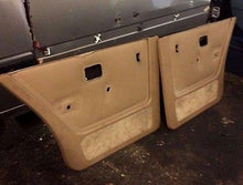 BMW E28 Tan Rear Door Panel Cards Pair 535is 524 533 528e 86 87 88 M20 M21 M30
