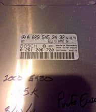 2000 MERCEDES SL500 ENGINE COMPUTER CONTROL MODULE ECU ECM MGS 0295453432 R129