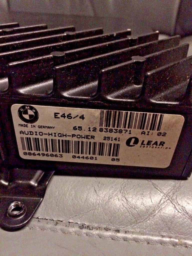  E46/4 AUDIO-HIGH-POWER アンプ BMW E46 LEAR HIGH-POWER AMPLIFIER HiFi Amp 325 330 HK SEDAN 4DR