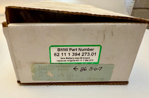62111394273, 62111394270  BMW Cluster - SI Battery Board E28,E34,E24,E23,E32 NOS