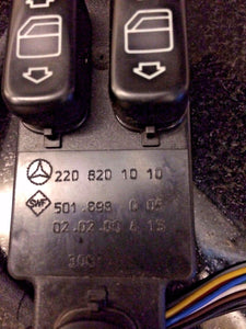 00-02 MERCEDES BENZ S430 S500 W220 OEM LEFT FRONT MASTER CONTROL WINDOW SWITCH