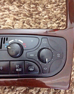 01-04 Mercedes W203 C320 A/C Heater Climate Control Unit + Hazard + Seat Switch kit