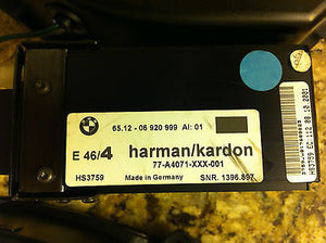BMW E46 Harman/Kardon H/K Rear Sub Speakers OEM with Amp  325ix 330ix 323i 325