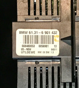 BMW E46 OEM Headlight Fog Light Switch with Dimmer 61.31-6 901 432